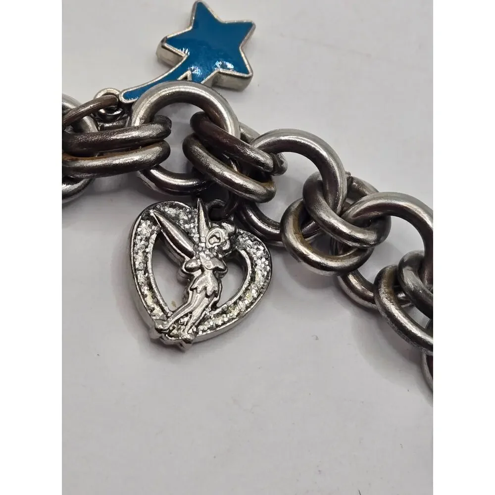 Disney Tinker Bell Charm Bracelet Watch Safi TK2023 Quartz Japan needs battery
